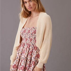 Cream Knitted Shrug